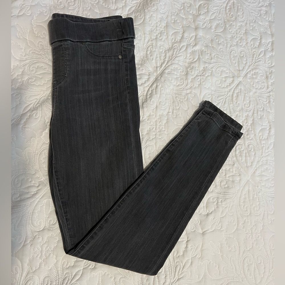 Liverpool the skinny pull-on washed black stretch high rise jeans size 6/28 - Picture 2 of 10